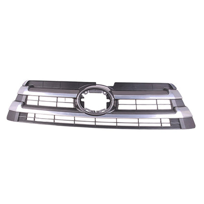 Front Grille Replacement Black ABS Plastic with Emblem Hole for Jeep Wrangler (2007–2018)