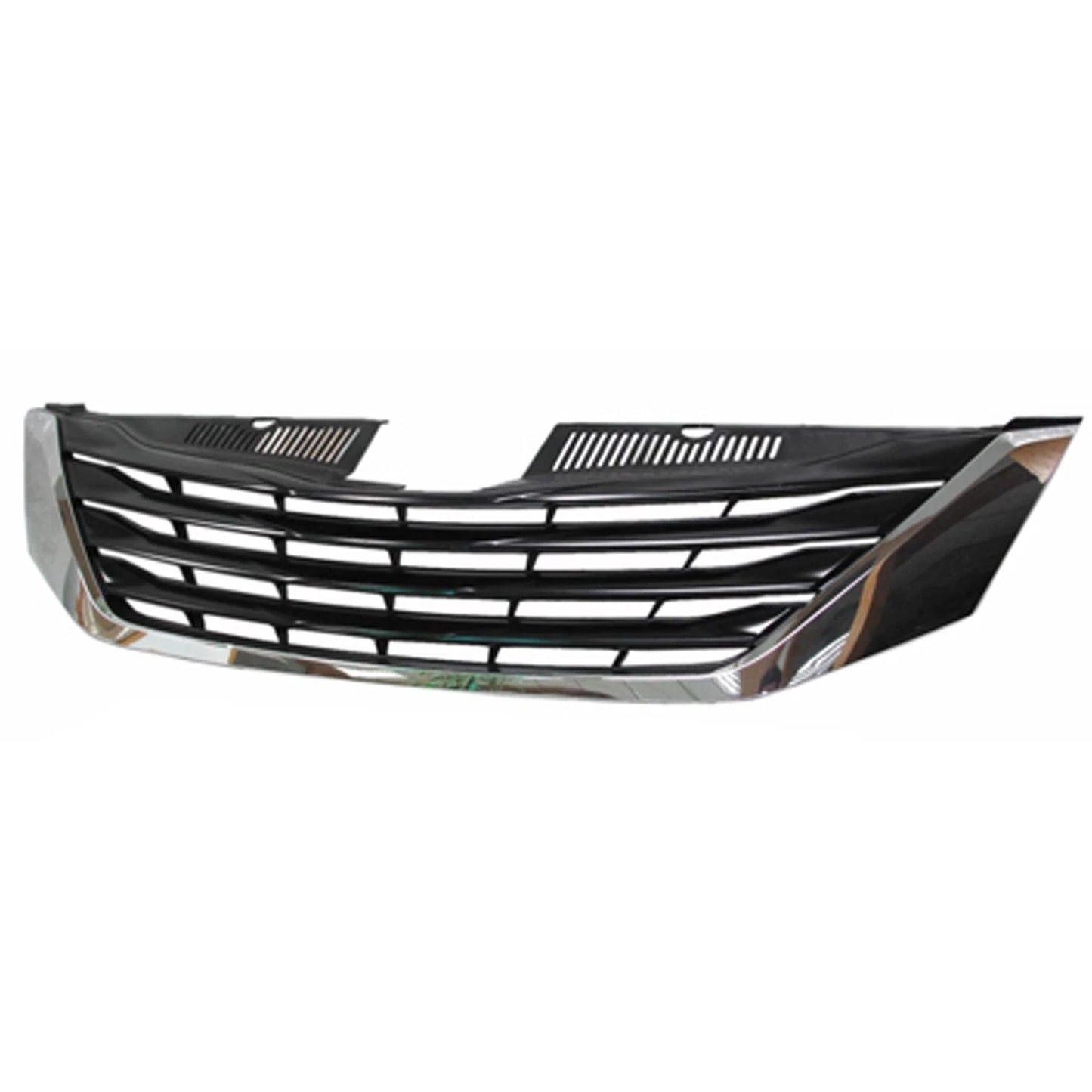 Replacement Black Chrome/Painted Front Grille For 2011-2014 Toyota Sienna