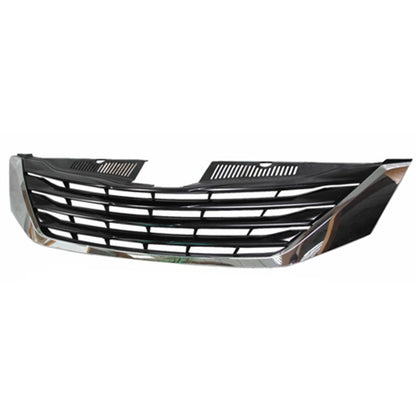 Replacement Black Chrome/Painted Front Grille For 2011-2014 Toyota Sienna