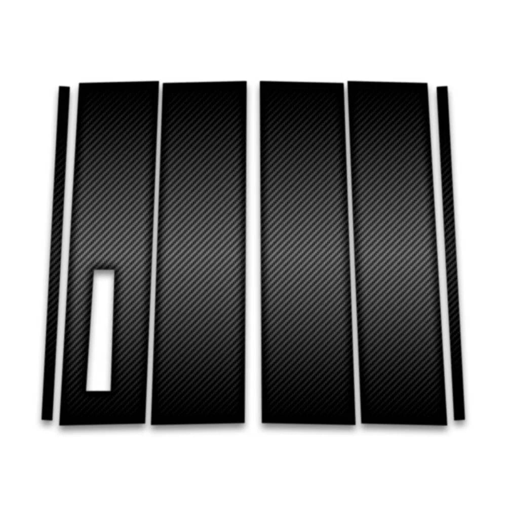 6pc Carbon Fiber Pillar Post Covers w/Keypad Cutout for 2020-2023 Ford Explorer