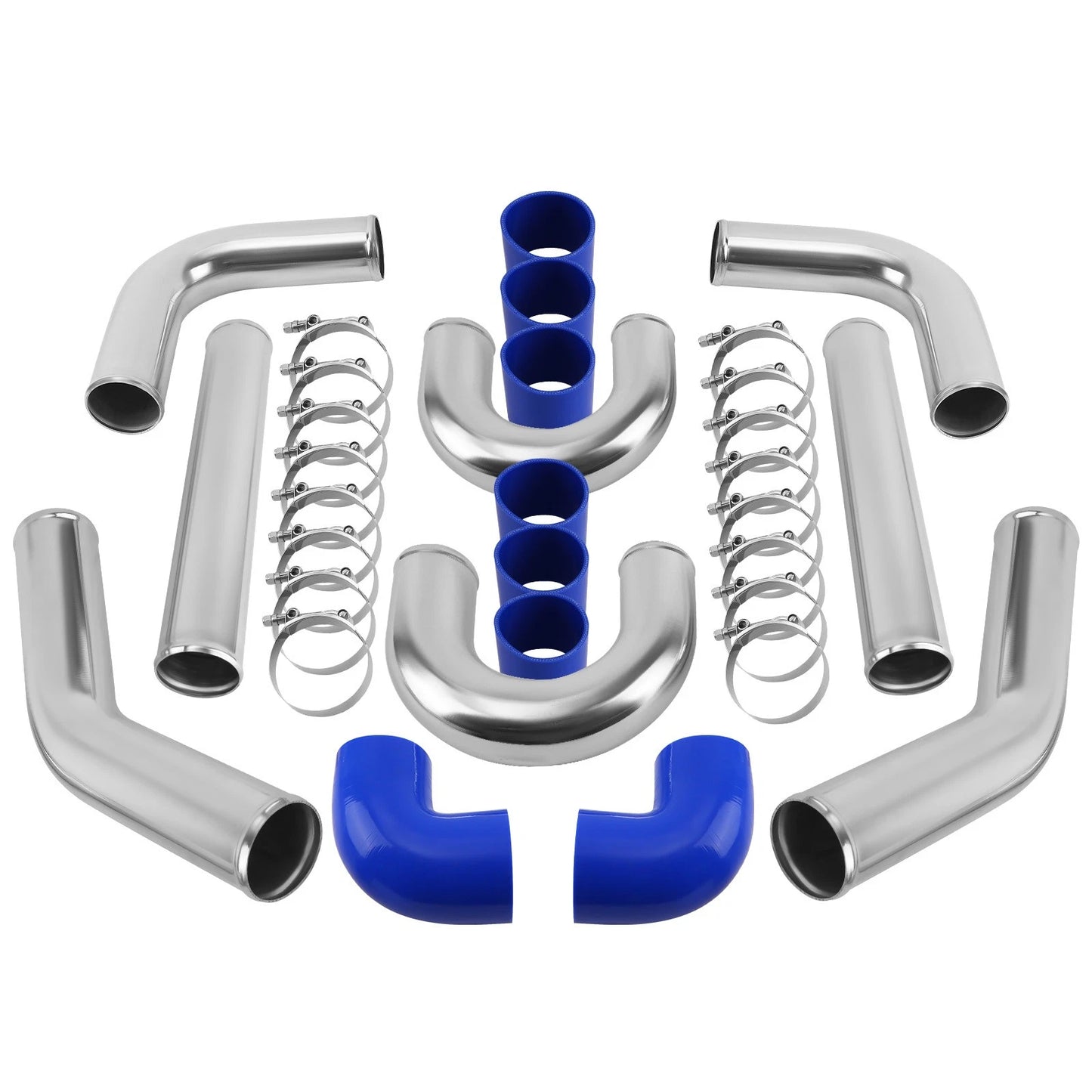Aluminum Universal 3" 76mm Turbo Intercooler Pipe Kit (2020–2020)