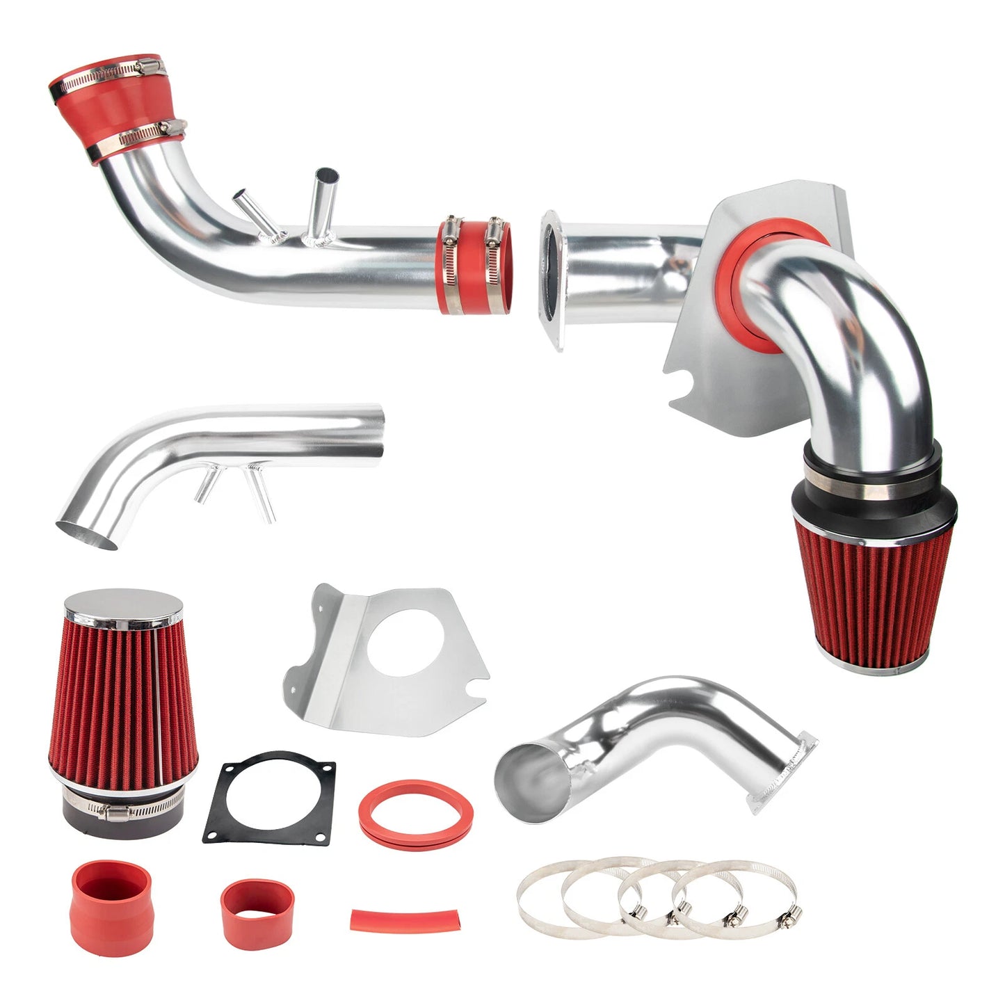 Cold Air Intake Filter for Ford Mustang GT (1996–2004) 4.6L V8 (Red)