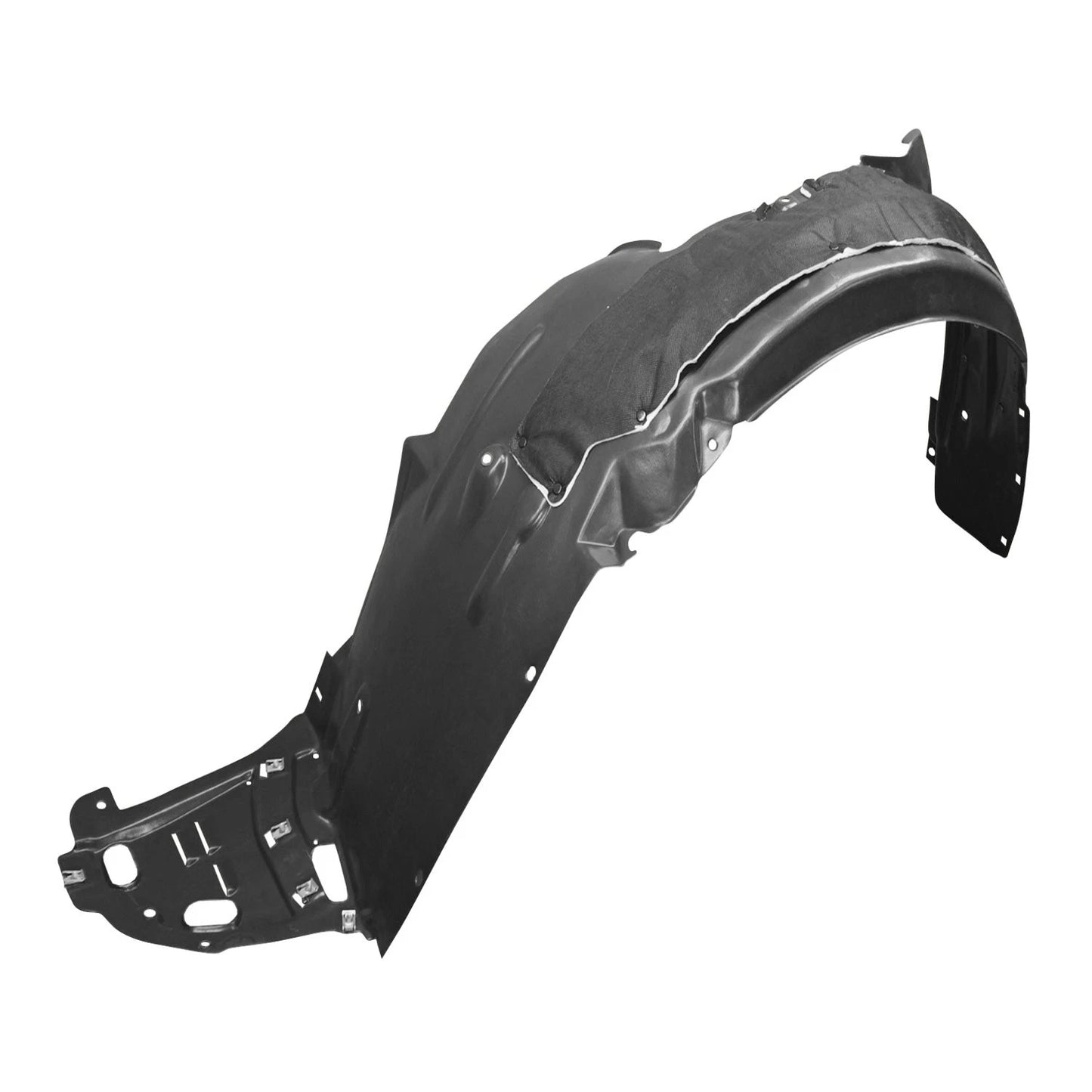 Replacement Polyethylene Driver Side Front Fender Liner w/Insulation Foam