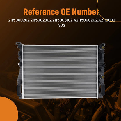 Aluminum Radiator for Mercedes-Benz CLS500 and E500 (2003–2006) AT Trans