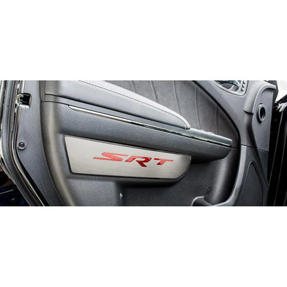 Front Door Badges w/Purple Carbon Fiber Vinyl SRT Inlay for 11-15 Dodge Charger