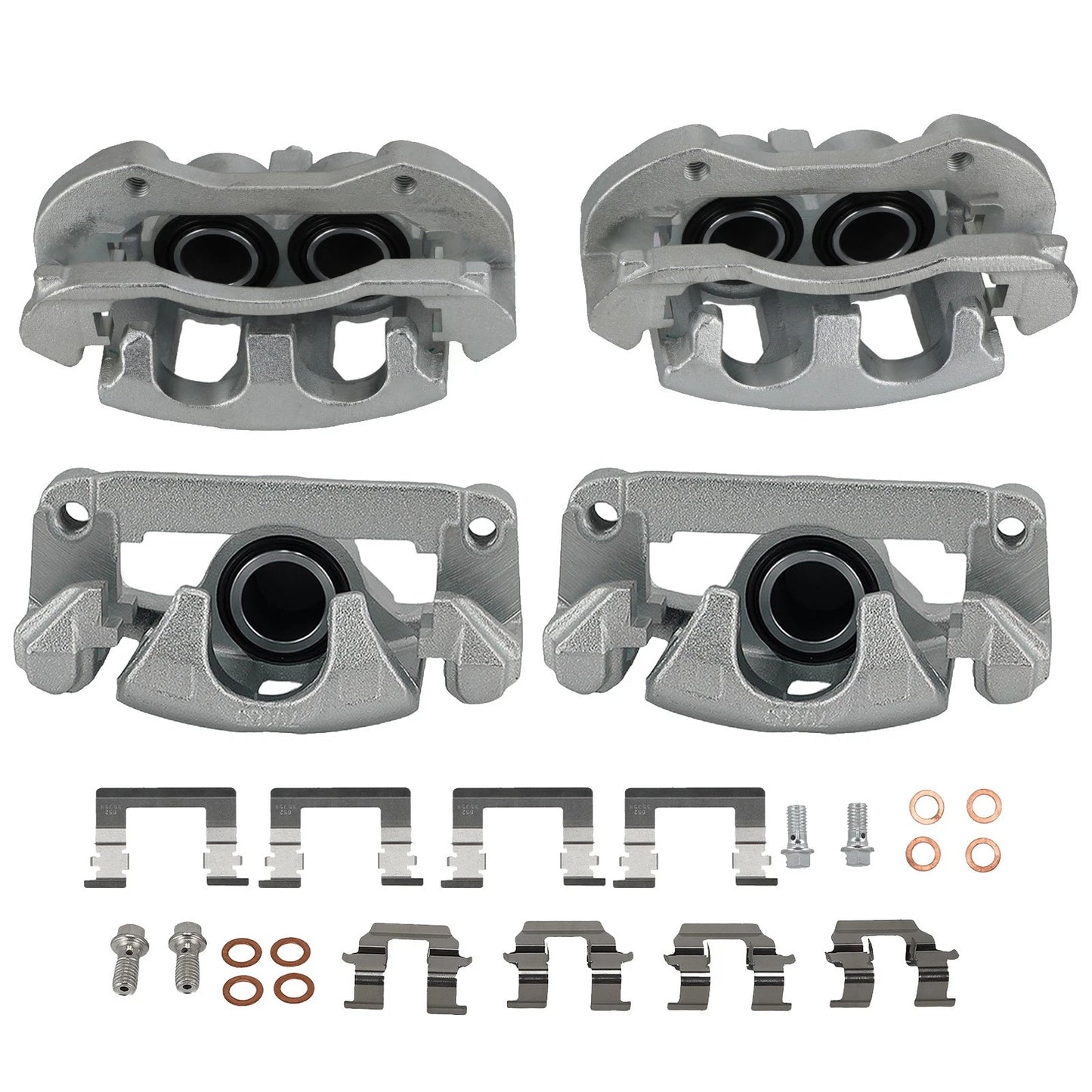 Front & Rear Disc Brake Calipers with Brackets for Chevrolet Impala (2006–2010)