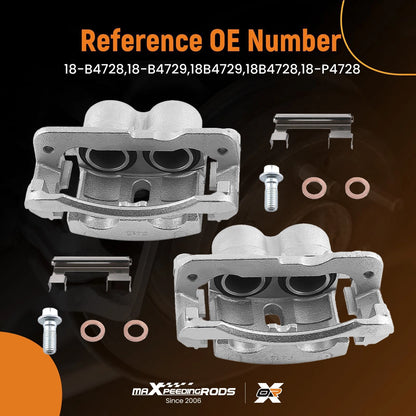 Front Brake Calipers Kit With Bracket for Cadillac Escalade ESV (2015–2020)
