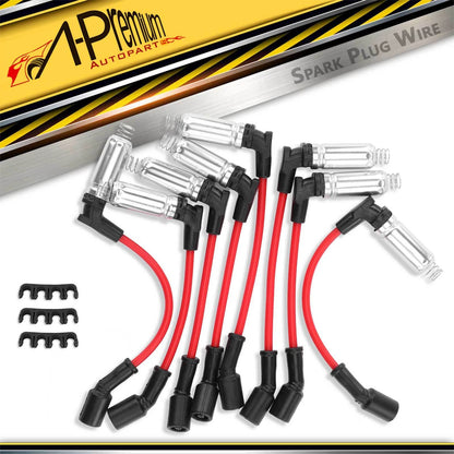 8x Spark Plug Wire Set for Chevrolet Silverado 1500 (1999–2023)