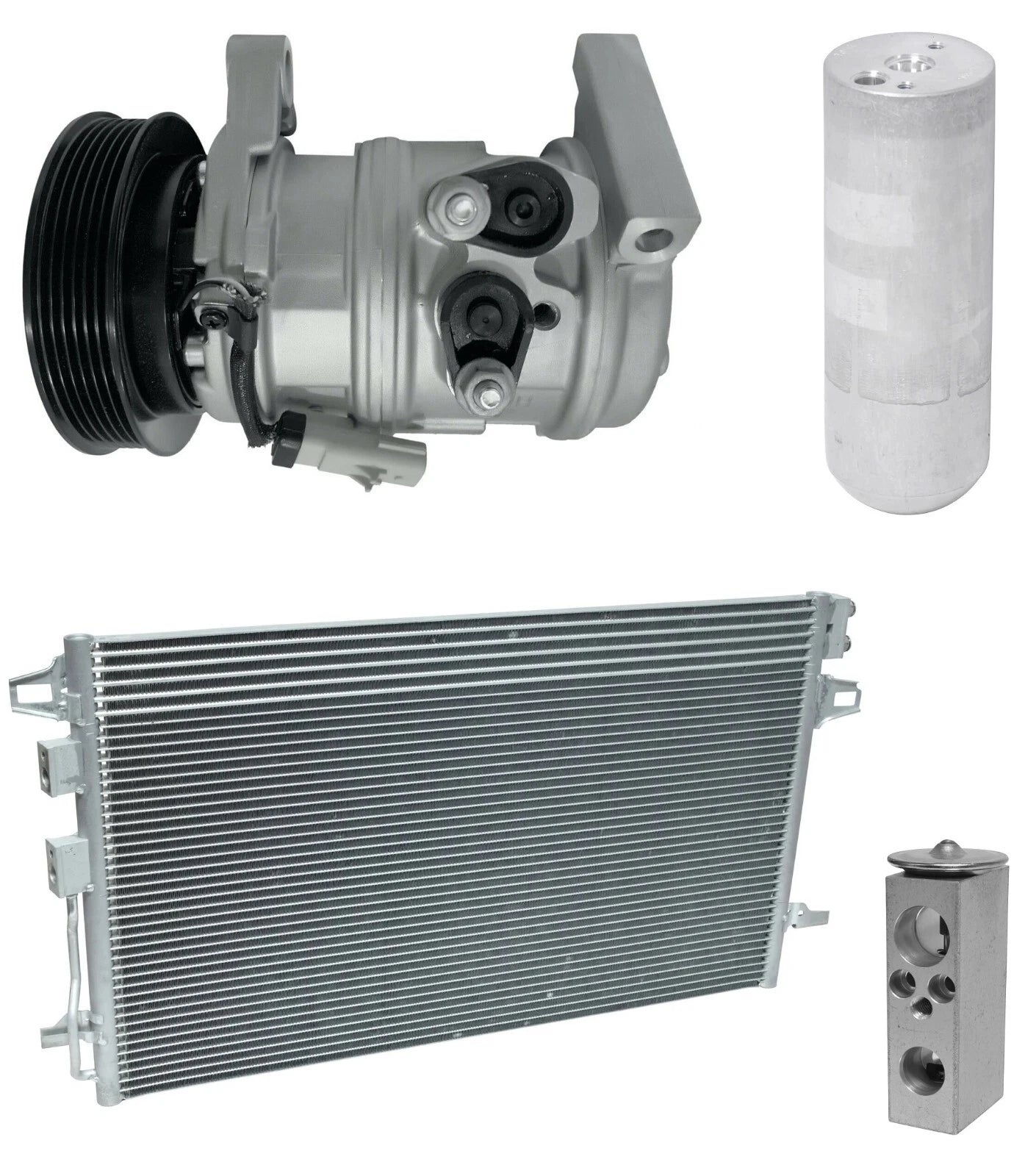 AC Compressor Kit w Condenser for Dodge Caravan 3.3L (2007–2007)