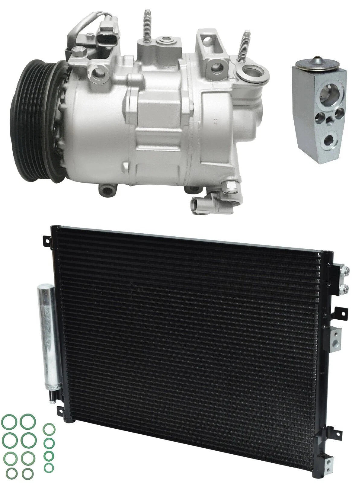 AC Compressor Kit With Condenser for Dodge Challenger 3.6L (2019–2019)