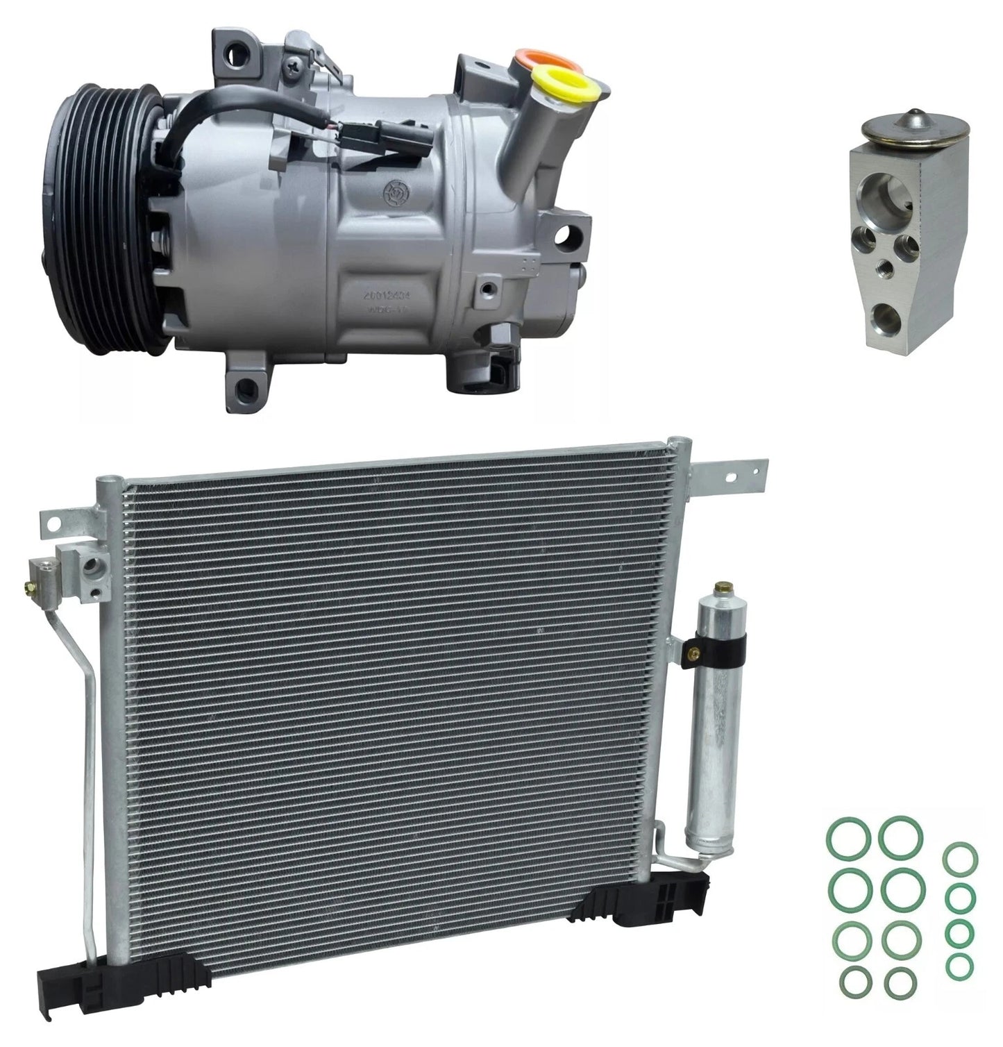 AC Compressor Kit With Condenser for Nissan Sentra Nismo (2017–2019)