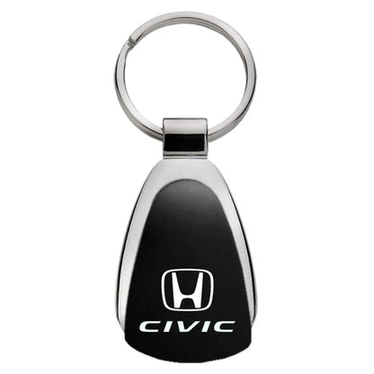 Black Teardrop Keychain - Officially Licensed for Honda Civic