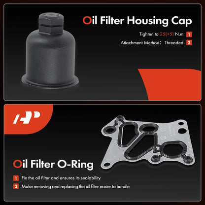 Aluminum Engine Oil Filter Housing for Benz SLK250 C250 (2012–2015)