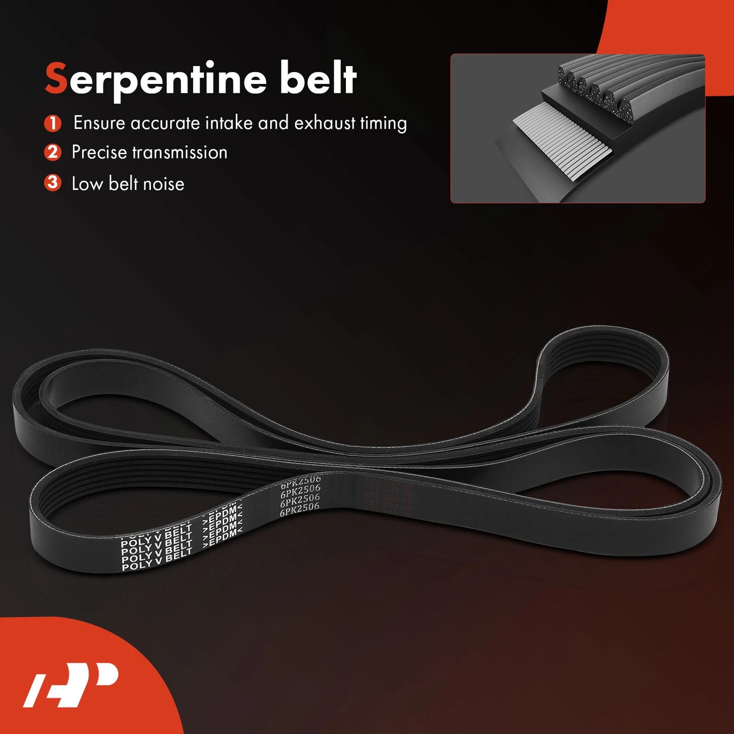 3X Serpentine Belt Drive Component Kit for Chevrolet G10 (1992–1995)
