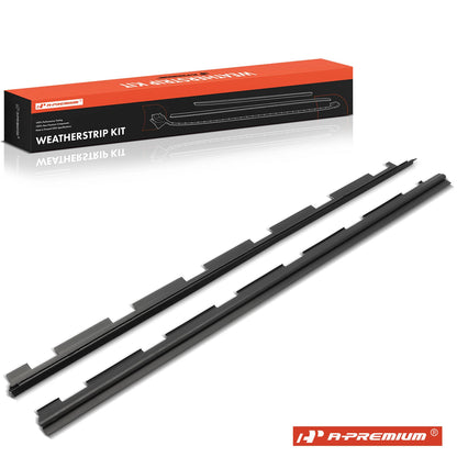 2X Window Sweep Weatherstrip Seal Front Outer for Chevy Blazer (1995–2005)