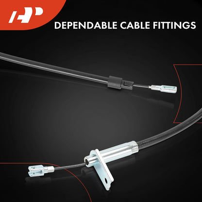 2X Rear Parking Brake Cables for Mercedes-Benz W202 A208 C208 C280 (1996–2000)