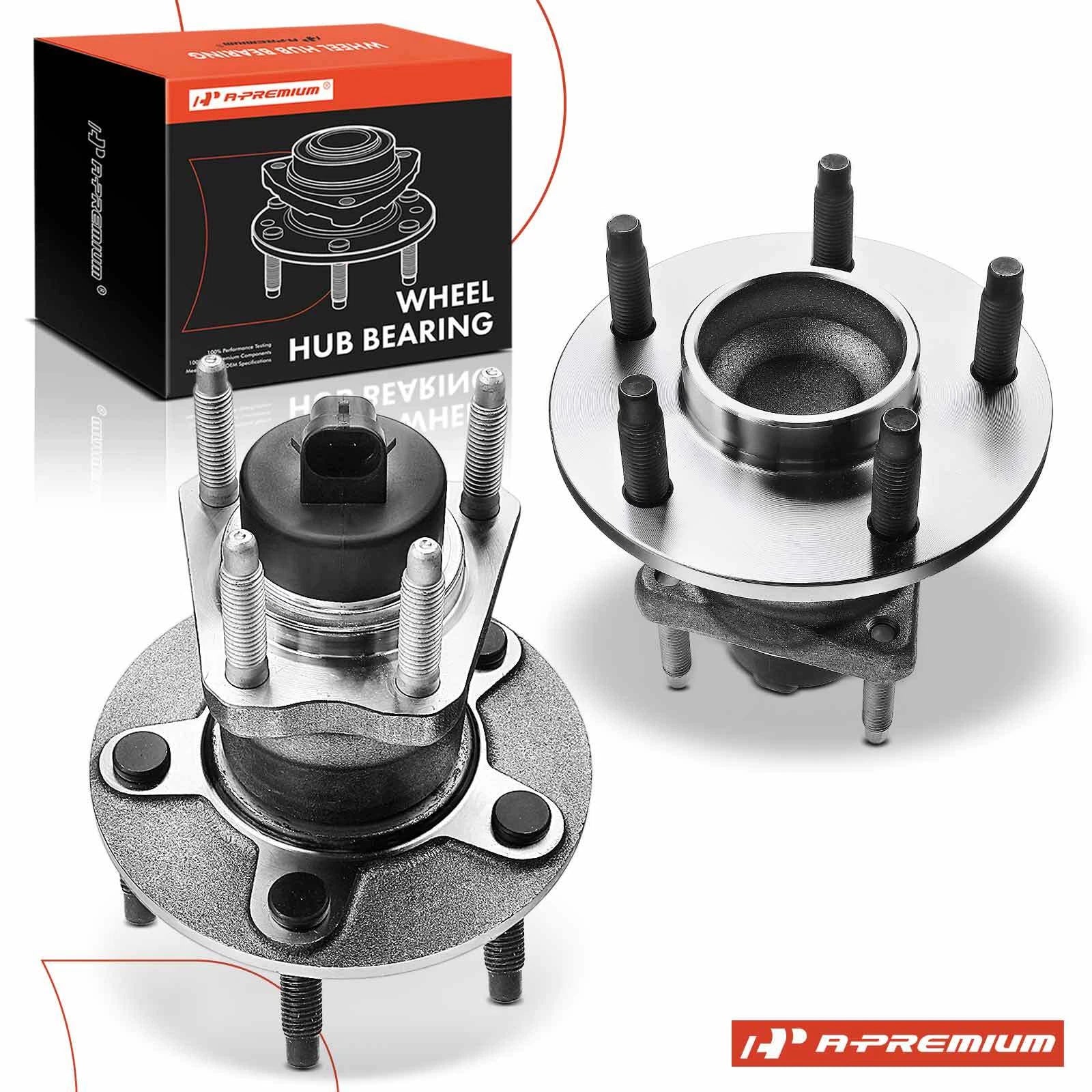2X Rear Wheel Hub & Bearing Assembly w/ ABS for Chevy HHR (2006–2011)