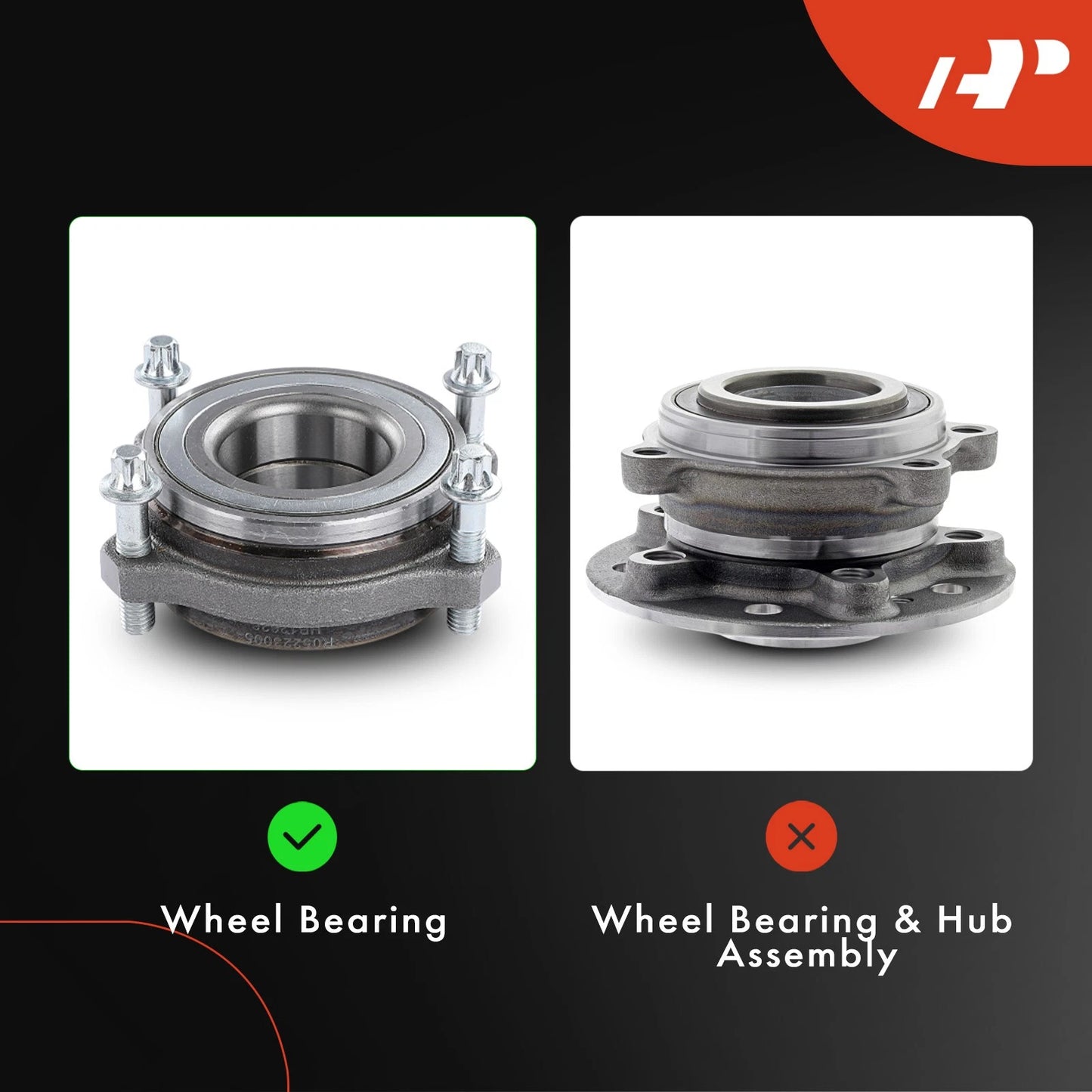 2X Rear Wheel Bearing for Mercedes-Benz C300 C350E C400 C43 AMG (2015–2021)