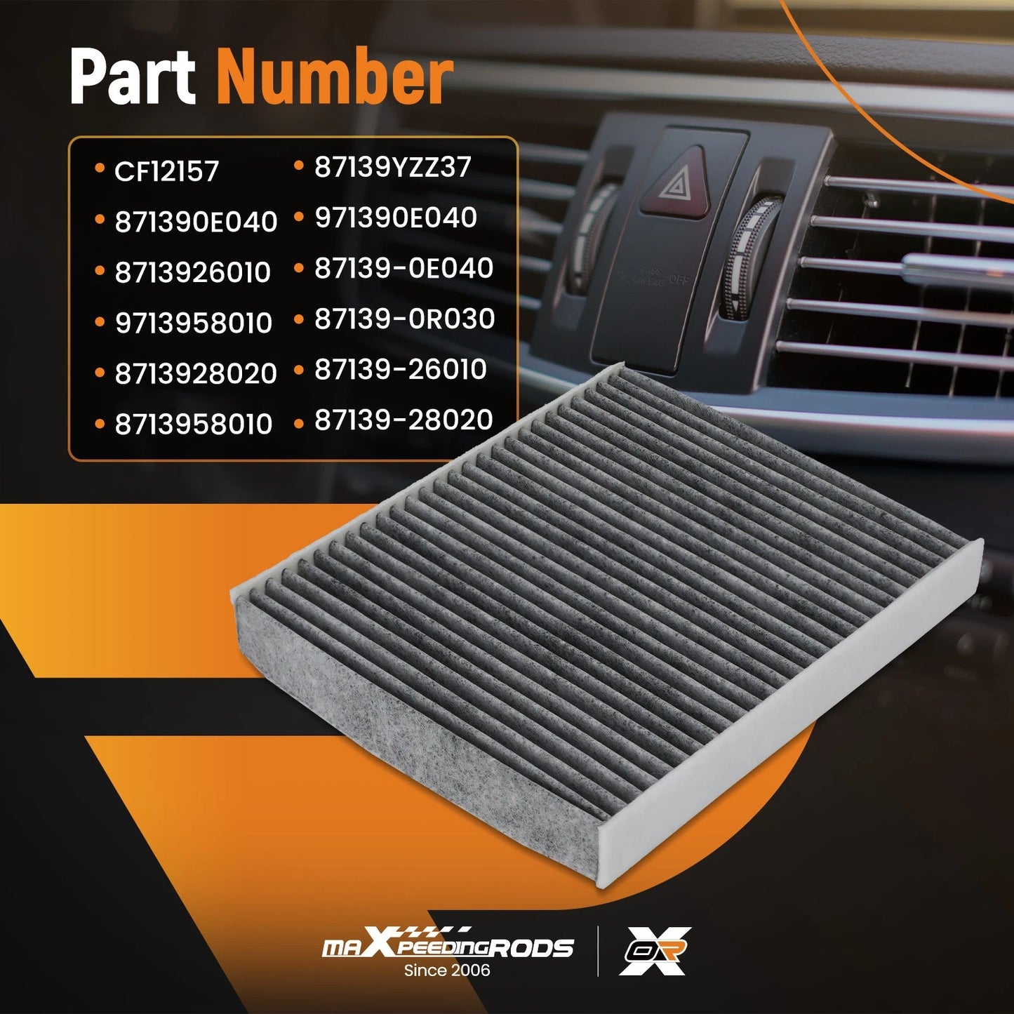 Cabin Air Filter for Toyota Highlander Sienna Venza (2020–2025)