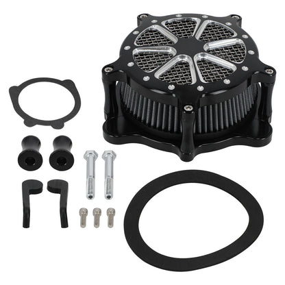 Air Filter System for Harley Dyna Softail (2000–2017) Aluminum Black
