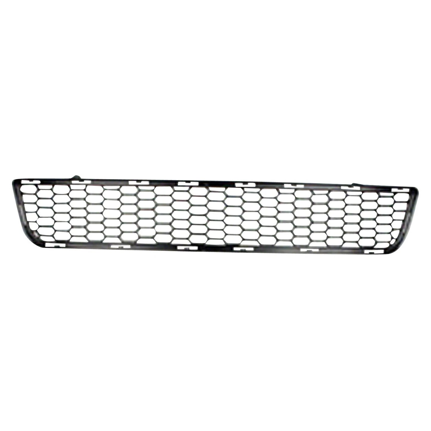 Replacement Gray Plastic Front Bumper Cover Grille w/o Active Shutter