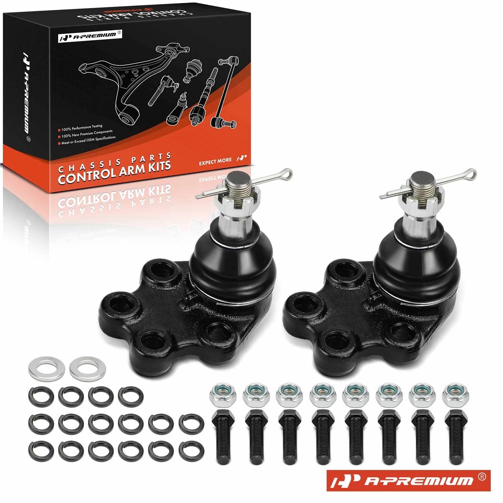 2X Front Lower Side Ball Joint for Chevrolet Silverado 2500 (1999–2000)