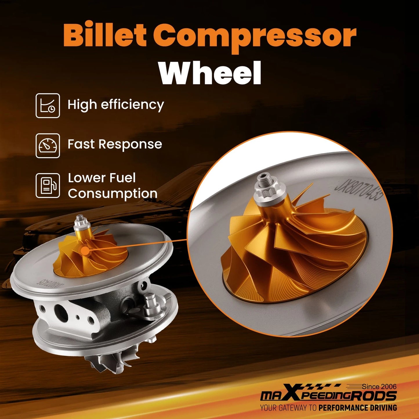 Billet Turbo Core Cartridge for Ford Ranger and Mazda BT-50 (2012–2022)