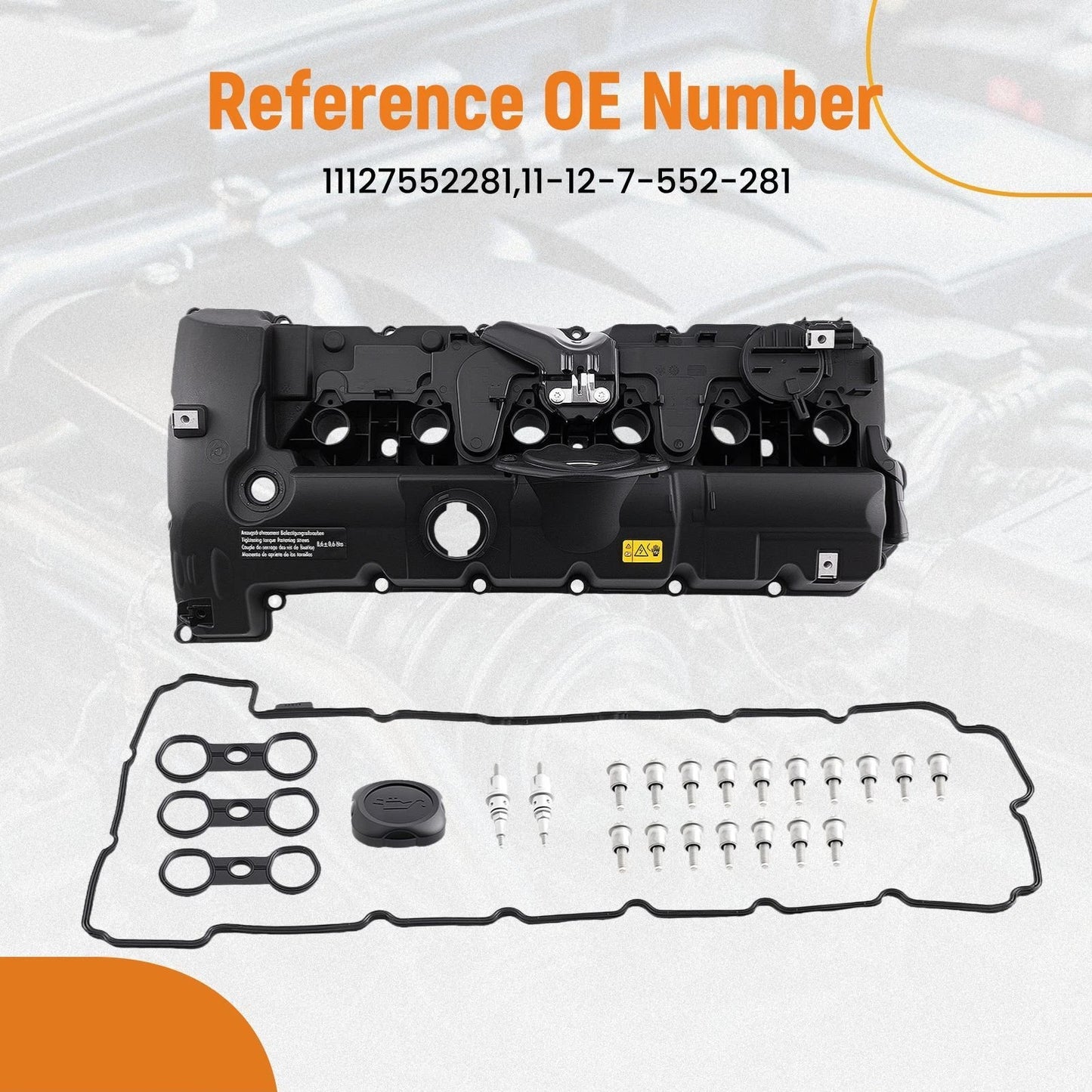 Engine Valve Cover for BMW E82 E90 E70 Z4 X3 X5 (2008–2013)