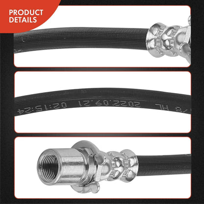2X Rear Inner Brake Hydraulic Hose for Chevy Silverado 3500 HD (2011–2012)