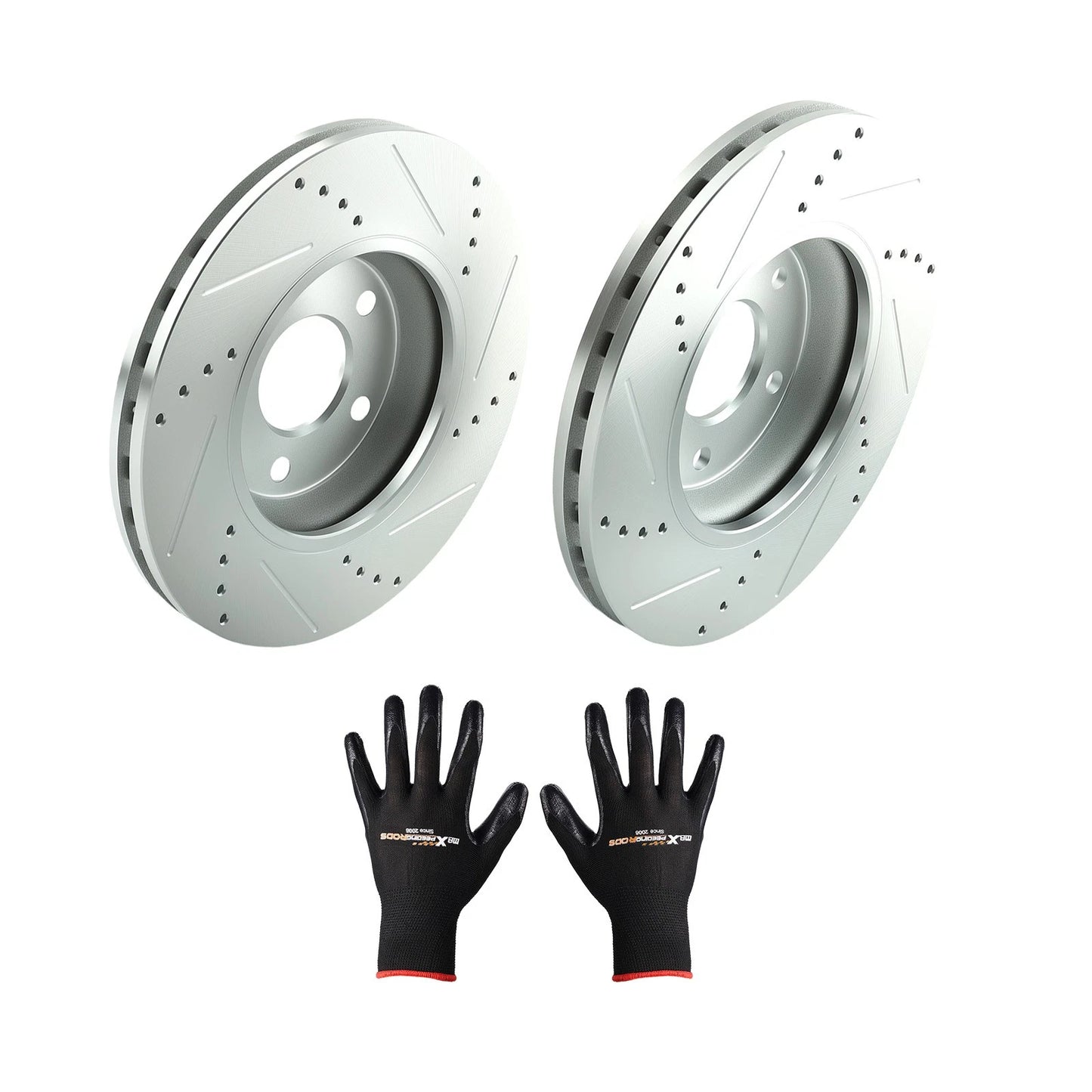 Front Disc Brake Rotors Kit for Chevrolet Cobalt 2005–2006 and Malibu 2004–2012