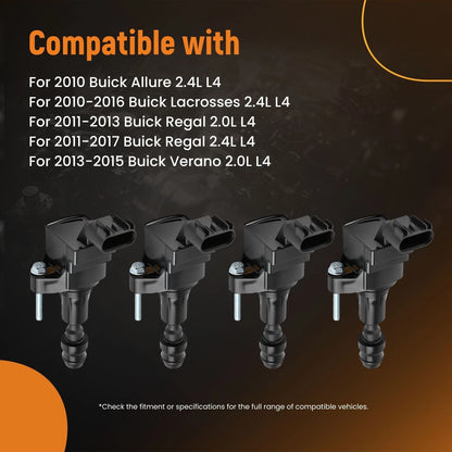 Ignition Coils for Chevrolet Malibu Hybrid Equinox FWD AWD (2014–2016)