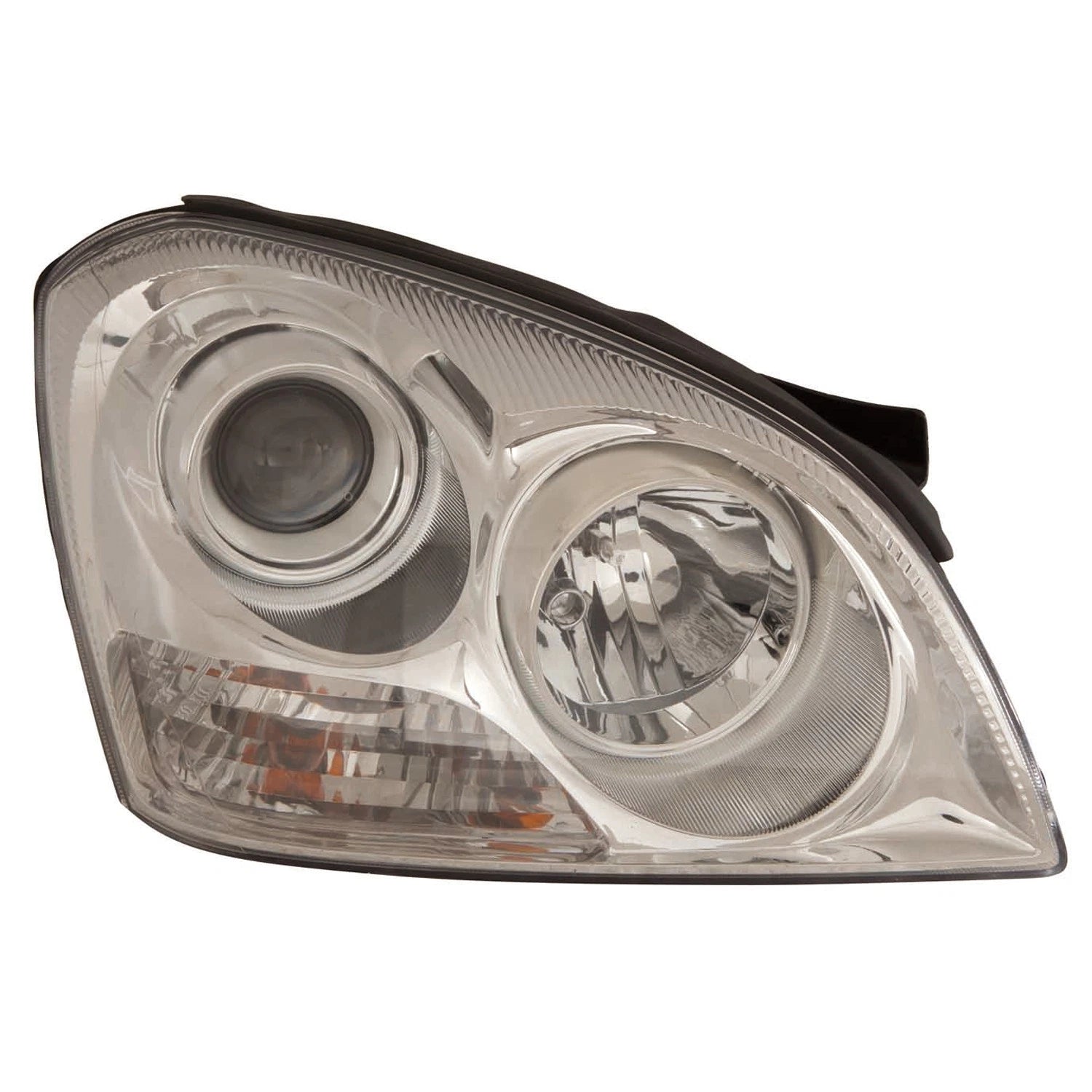 Chrome Driver Side Head Light Assembly w/Chrome Insert w/o Appearance Package