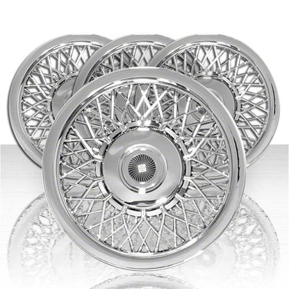 Set of Four 15" Chrome ABS Hubcap Wheel Covers (Push-on) - ARFH309