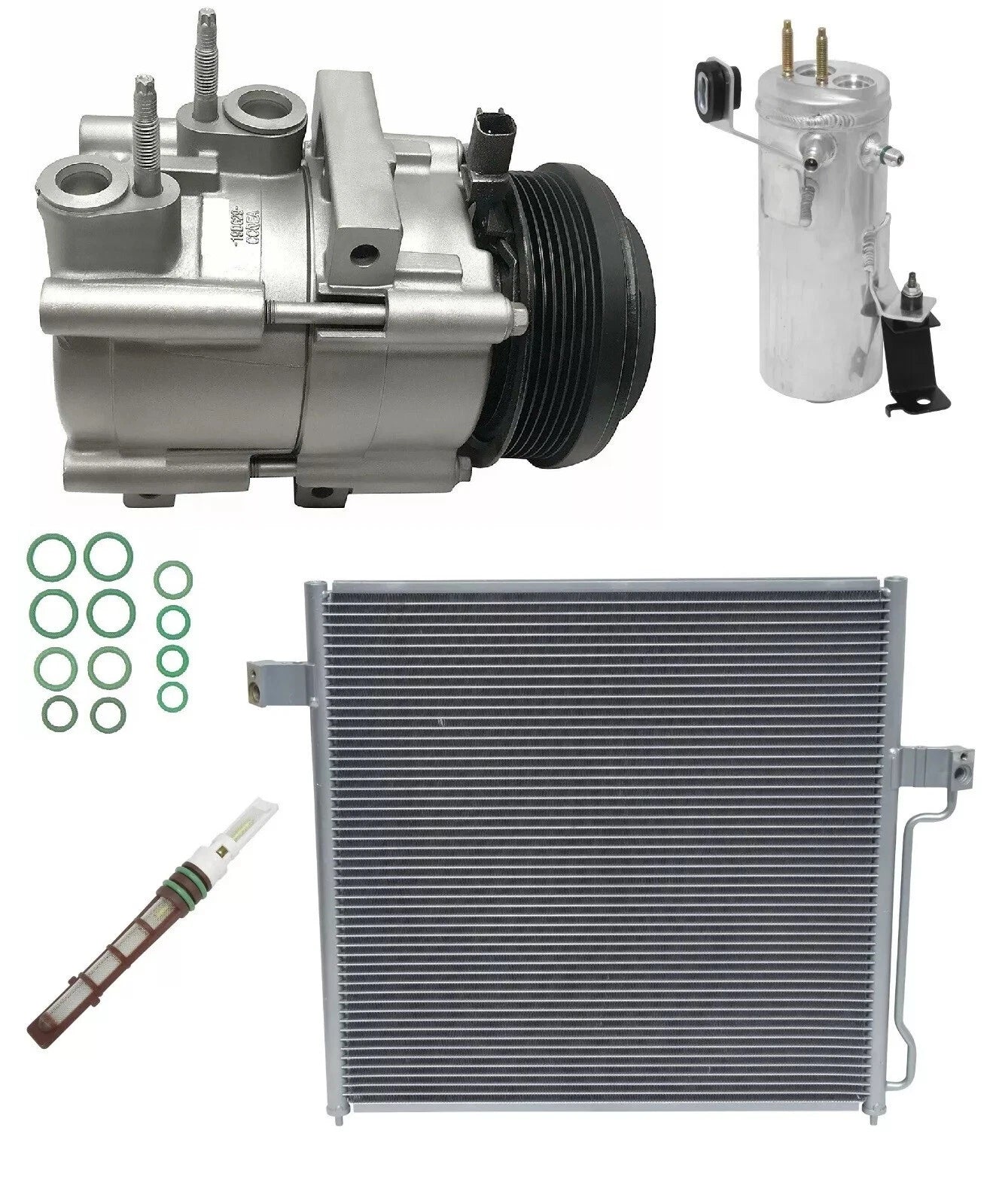 AC Compressor Kit With Condenser Replacement for Mercury Mountaineer (2008–2008)