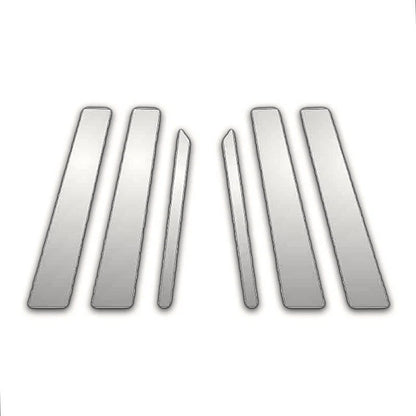 6Pc Chrome Pillar Post Covers for Mercedes S Class W220 (1999–2006)