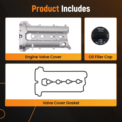 Engine Valve Cover for GMC Terrain Chevrolet Equinox Malibu (2010–2017)