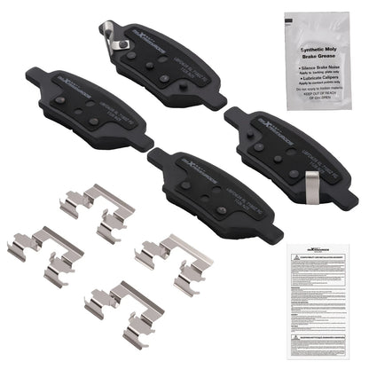4PCS Rear Ceramic Brake Pads for Pontiac G5 G6 Pursuit Saturn Aura Ion (2007–2010)