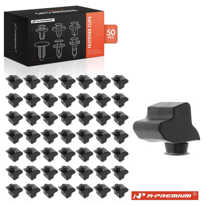 50Pcs Rubber Hood Prop Buffer Clips for Chevy GMC