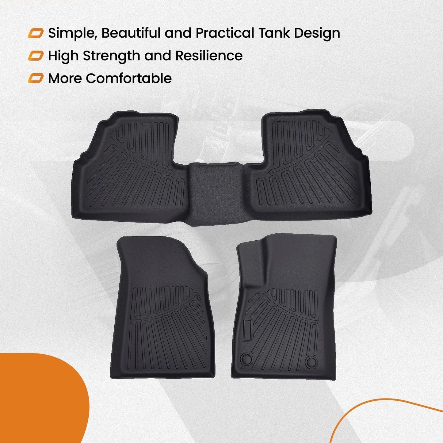 All-Weather TPE Floor Mats for Buick Encore and Chevrolet Trax (2013–2022)