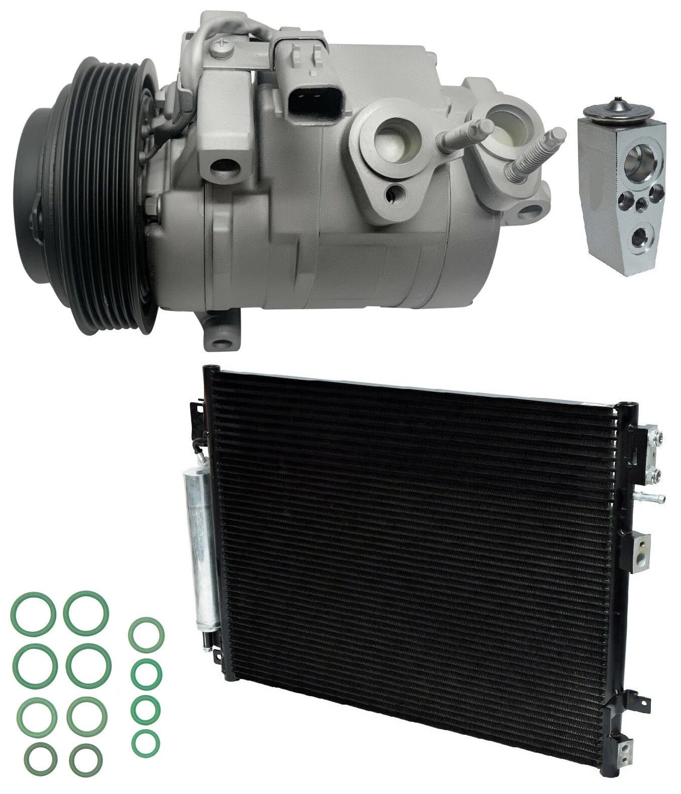 AC Compressor Kit With Condenser for Chrysler 300 6.4L (2013–2014)