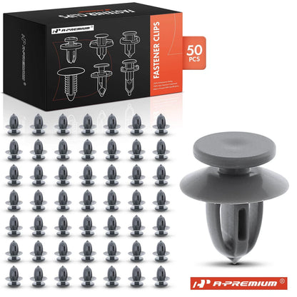 50Pcs 9mm Nylon Door Panel Retainer Clips for GMC Chevrolet