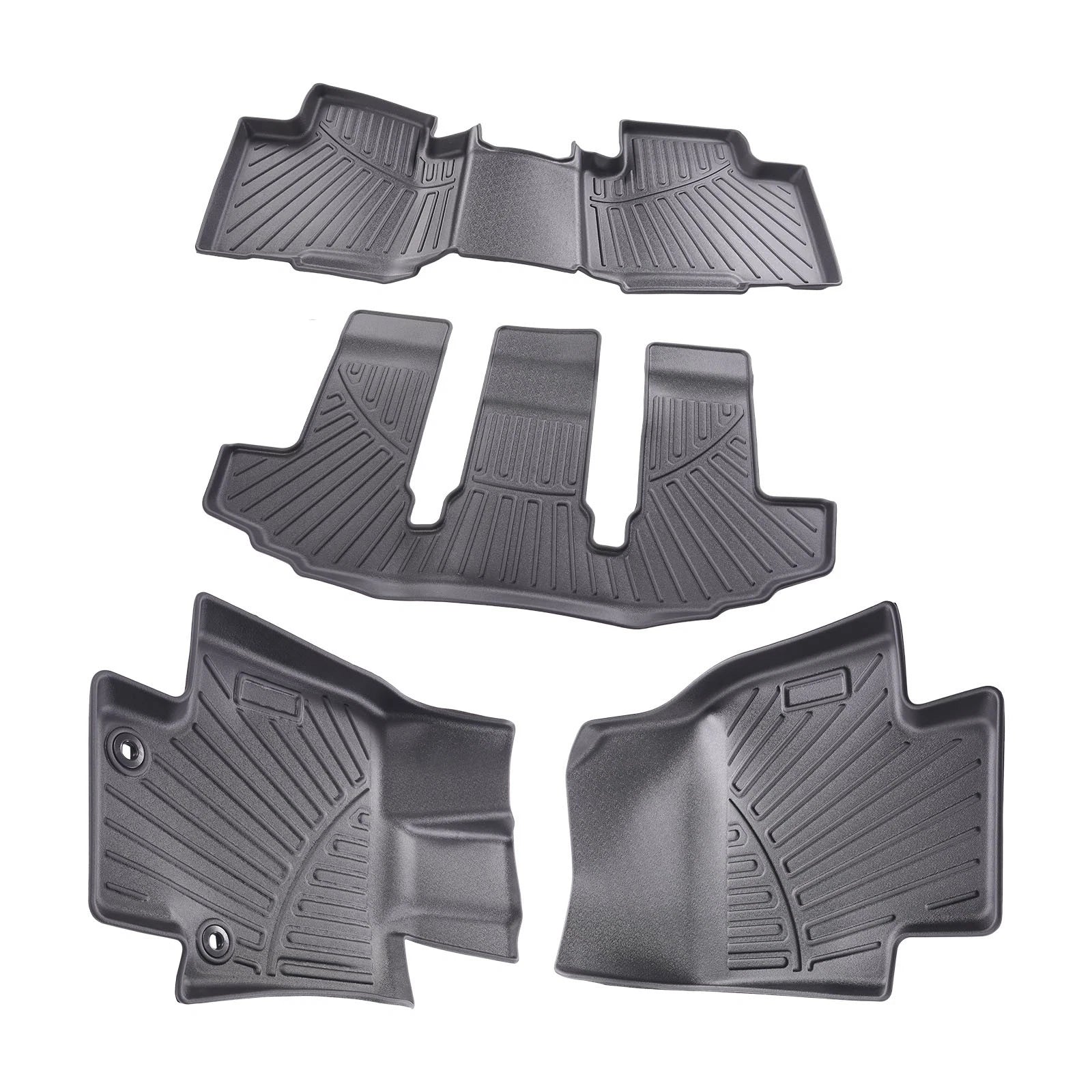 All-Weather Floor Mats Liner for Toyota Highlander (2020–2025) 7 Seats