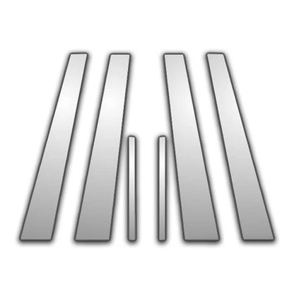 6Pc Chrome Pillar Post Covers for 05-09 Acura RL - Upgrade Your Auto P0951