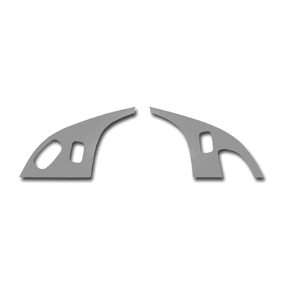 Door Lock Trim Plate Brushed Stainless Replacement for Chevy Corvette (2005–2013)