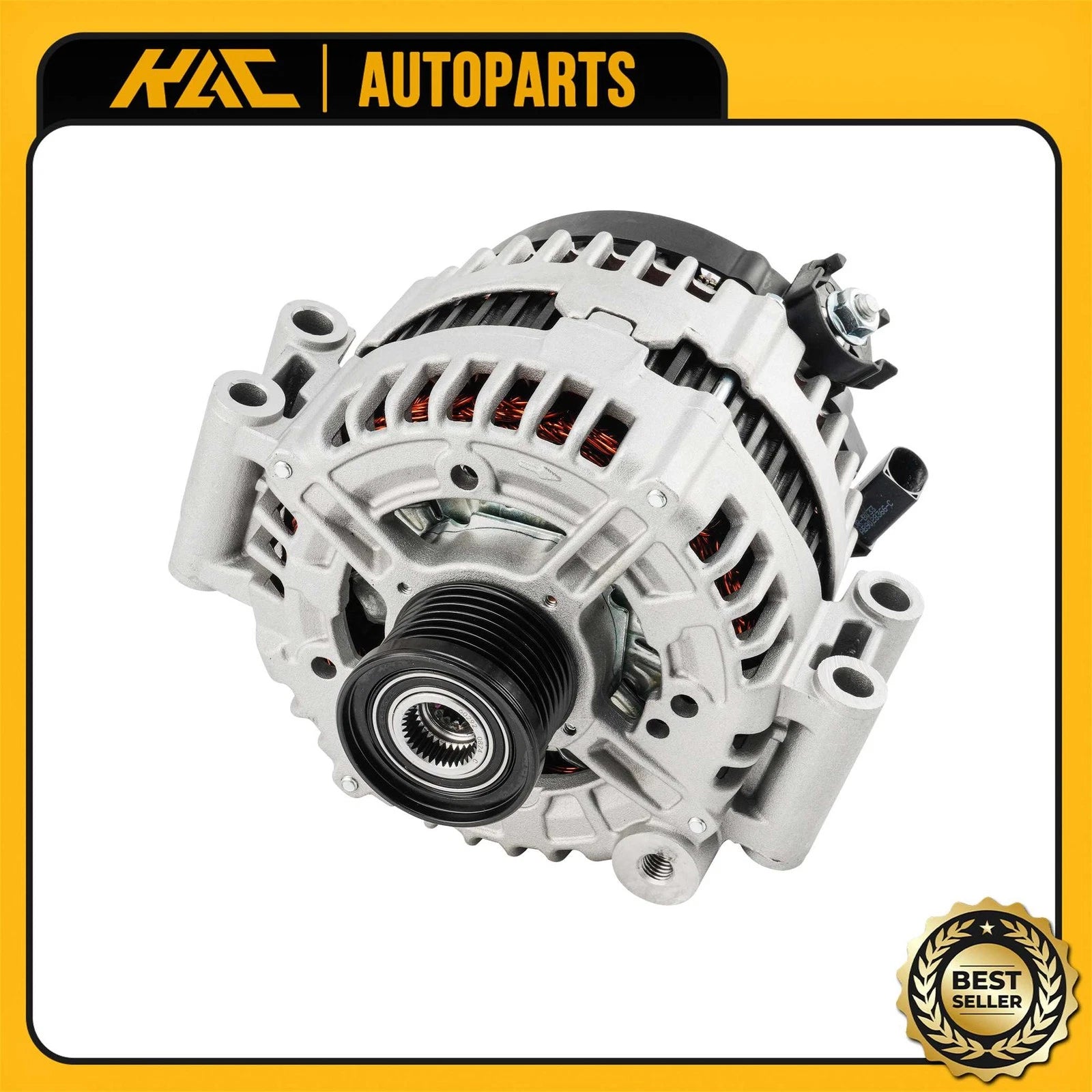 Alternator for BMW X5 (2007–2009) L6 3.0L 12V 7-Groove Pulley