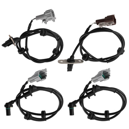 ABS Wheel Speed Sensors for Nissan Xterra (2008–2015) Front Rear (4pcs)