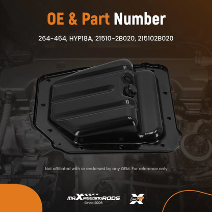 Engine Oil Pan for Kia Rio Sedan 1.6L (2012–2016) 21510-2B020 Steel