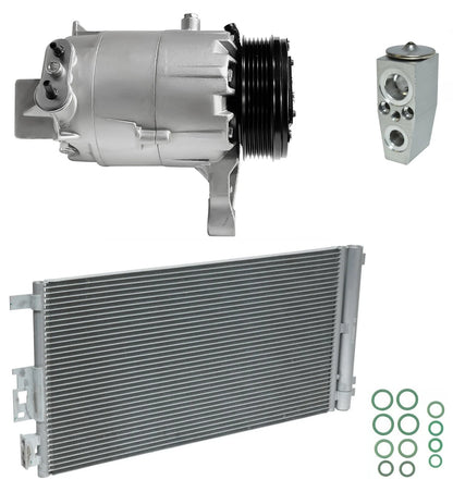 AC Compressor Kit with Condenser Replacement for Chevrolet Malibu 3.5L (2008)