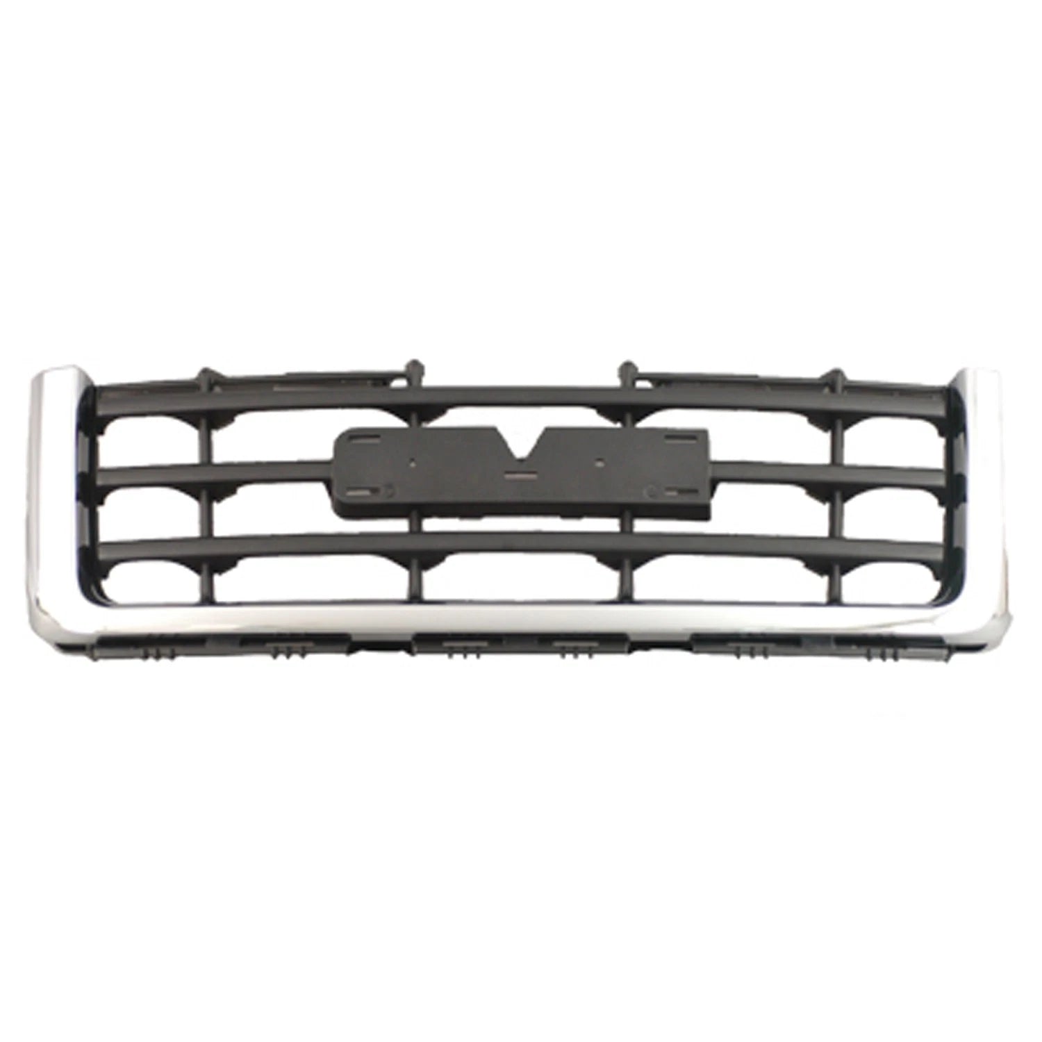 Replacement Black Chrome Plastic Front Grille (See compatibility Chart)