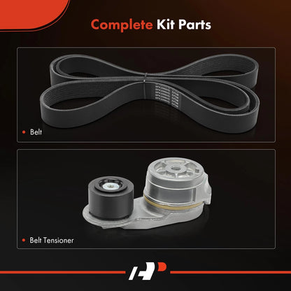 2X Serpentine Belt Drive Component Kit for Chevy S10 (1994–1997)